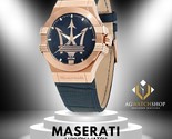 Maserati Potenza analógico esfera azul reloj para hombres de acero... - $161.81