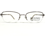 Bulova Gafas Monturas ASHBURN BROWN Rectangular Borde Medio 52-18-135 - $27.68