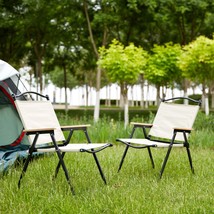 Beige Folding Chair: 2-Piece Outdoor &amp; Indoor - £80.45 GBP