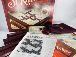 Scrabble 2001 Deluxe Turntable Board Game 100 Tiles without Timer - £39.17 GBP