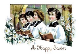 A Happy Easter From the Chorus Boys - Art Print - £17.51 GBP+