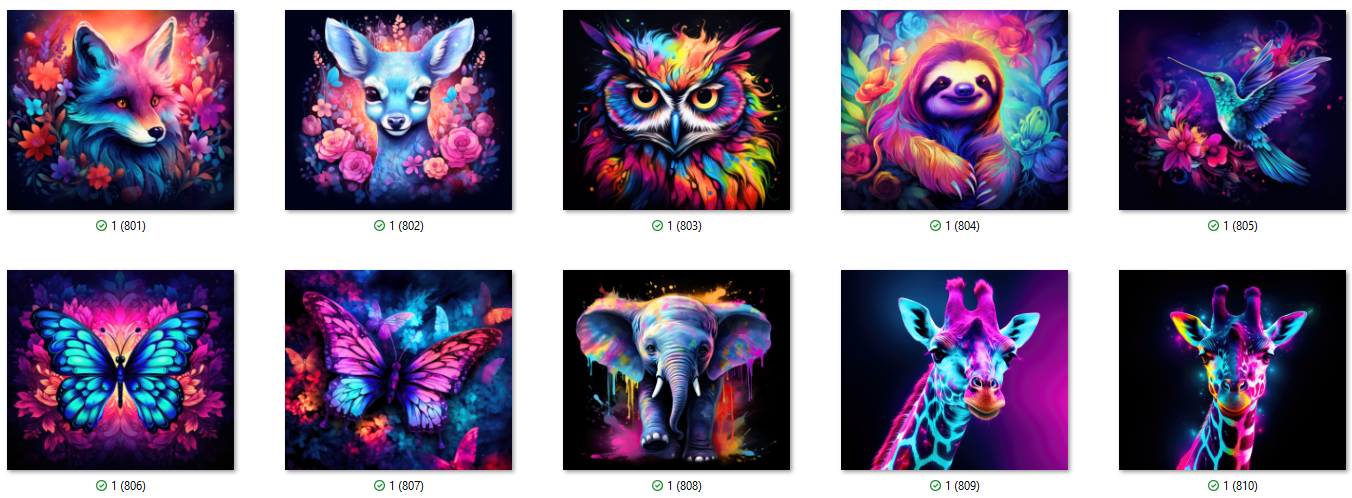 ANIMAL Sublimation Ready To Press Transfer Prints Bundle Of 10 Transfer Desig Item image 12