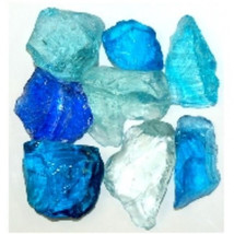Recycled Chunky Glass, Caribbean Mix - Medium - 0.5-1 in. - 1 lbs - $540.17 MXN