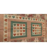 Springs Industries  Heart Shaped  Fabric Panel  12 Inch Pillow By Marti ... - £9.09 GBP