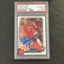 2003 Upper Deck MVP #2 Jason Terry Signed Card AUTO PSA Slabbed Hawks - £37.33 GBP