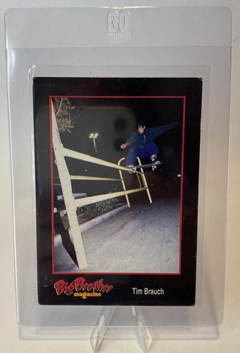 1993 Big Brother Skateboard Magazine Tim Brauch Trading Card Rookie VHTF Item image 3