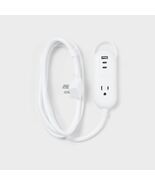 heyday™ 6ft Indoor Extension Cord 1 Outlet USB USB-C Flat Plug White - $25.22 CAD