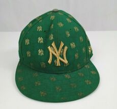 New Era New York Yankees Men's Fitted Green Flocked Baseball Cap Size  7... - €16,52 EUR
