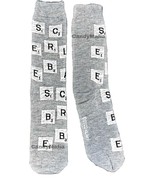 Game Night Socks!  SCRABBLE Board Game Socks Hasbro Gaming fits Size 8-12 - $9.97