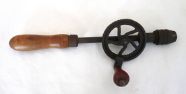 Antique small egg beater hand drill tool jewelry carpentry children - £28.86 GBP