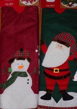 NEW 48&quot; Red Green White Snowman OR Santa Christmas Tree Skirt - FREE SHIP - £14.11 GBP