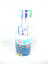Toothbrushes Set &amp; Holder with Cup 8 pieces Soft Bristles Toothbrush Colored Pc - £4.63 GBP