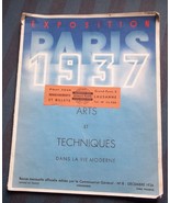 Paris Exposition Program 1937 French Language Modern Art - $29.69