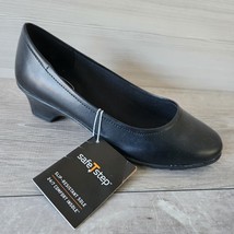 SafeTstep Tressa Black Slip-Resistant Rubber Pump Heel Shoes Womens Size... - £23.71 GBP