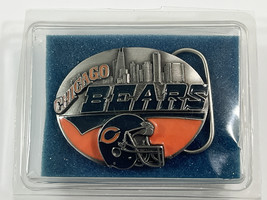 Vintage CHICAGO BEARS Big Cabin Pewter Belt Buckle NFL Football USA  - €21,23 EUR