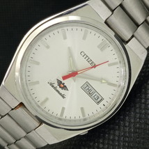 Genuine Vintage Citizen Automatic 8200 Japan Mens Silver Watch 608j-a317063-6 - £20.78 GBP