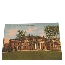 Postcard Library University Of Colorado Boulder Colorado Chrome Unposted - $7.12