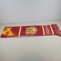 Minnesota Golden Gophers Scarf Graphic Maroon Fringe Winter One Size - £10.71 GBP