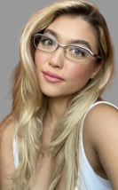 New Vintage Alain MIKLI AL1022001 55mm Gray Silver Women’s Eyeglasses Fr... - $349.99