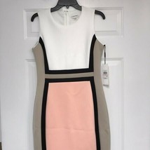 Calvin Klein Colorblock Sheath Dress Size 10 - £80.26 GBP