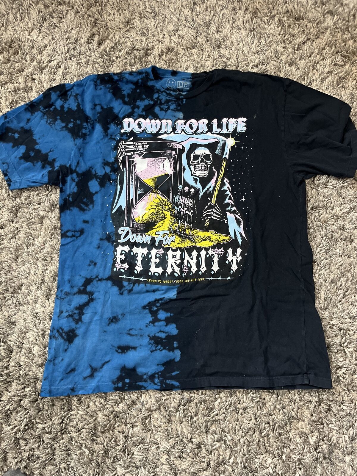 Primary image for Down For Life Down For Eternity T-Shirt Black And Blue Size XL