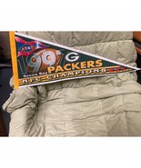 Vintage Super Bowl XXII Green Bay Packers NFC Champions Pennant flag - £19.46 GBP