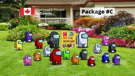 Yard Sign Among Us Sets - Characters &amp; Happy Birthday Sign 24&quot; Tall Part... - $50.00+