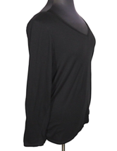 Lane Bryant Women&#39;s Black Long Sleeve V Neck Tee Shirt Plus Size 22-24 - $10.00