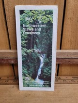 1991 AAA Northwestern States and Provinces Vintage Street Map  - £9.32 GBP