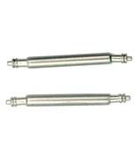 Two Stainless Steel Watchband Spring Bar Pins For Attaching Watch Band 18mm - $128.12 MXN