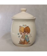 Precious Moments Cookie Jar with Lid Love One Another - £33.84 GBP