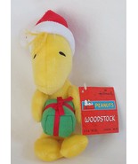 Hallmark Peanuts Woodstock Santa w/Present 8-inch Plush Bird - £7.82 GBP