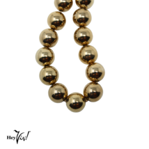 Vintage Signed Sarah Coventry Gold Ball Bracelet on Fine Chain 7.5 &quot; - Hey Viv - £19.18 GBP
