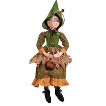 Gwinette Witch Joe Spencer Gathered Traditions Halloween Art Doll - £93.80 GBP
