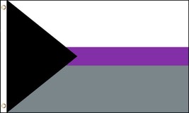 DEMISEXUAL PRIDE 3 X 5 FLAG FL741 banner rainbow demi sexual wall hanging new - £6.03 GBP