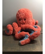 Coral Orange Octopus Plush Soft Manhattan Toy Rare - 7" Body & 11” Legs - $13.81