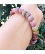 natural Yanyuan agate bracelet beaded Bracelet Lotus Beads Lucky Gift 盐源玛瑙莲花珠手链 - $255.28