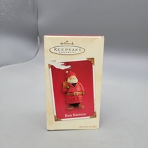 Vintage Hallmark Keepsake Kris Kringle /Santa Handcrafted,Christmas Ornament Nib - £1.84 GBP