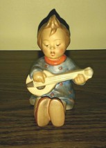 Antique Germany Hummel Goebel Musician Girl Figurine Signed Stamp - £23.45 GBP