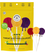Kids&#39; Throat Soothing Lollipops Immune Support with Propolis, Vitamin D,... - £10.82 GBP