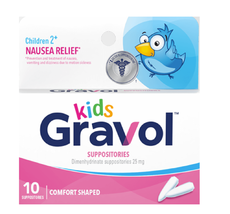 Gravol Kids Comfort Shaped Suppositories 25 mg 10 Suppositories - FROM C... - £19.59 GBP