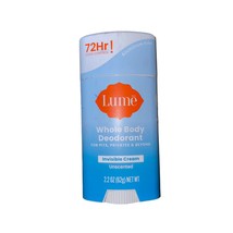 Lume Invisible Cream 2.2oz Unscented Whole Body Deodorant 72 Hr Odor Control - £13.14 GBP