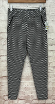 Melissa Paige Pants Small Petite Sp Knit Pull On Legging Ankle Black White New - £21.89 GBP