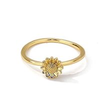 Opal,sunflower ring,flower ring,sunflower jewelry,sunflower wedding,floral ring, - £19.77 GBP
