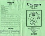 Chutneys Bistro Little India Menu Wallingford Center N 45th Seattle Wash... - $11.88