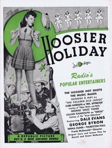 Hoosier Holiday 1943 WWII Era ORIGINAL Vintage 9x12 Industry Ad Dale Evans - £23.35 GBP