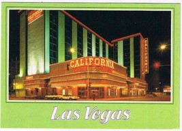 Nevada Postcard Las Vegas Sam Boyd&#39;s California Hotel &amp; Casino At Night - £2.35 GBP