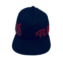 Justice League Six Flags 2017 The Flash Black Adjustable Snapback Hat Size Youth - £8.25 GBP