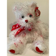 Itty Bitty Kiss TY Beanies Bear Covered in Hugs and Kisses Retired Valentines - £10.40 GBP