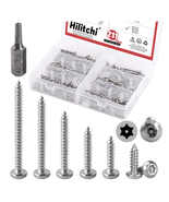 210 Pcs #6 Stainless Steel Security Torx Sheet Metal Screw Assortment Kit - $23.26